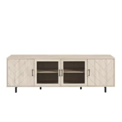Vik Modern Boho 4 Door Herringbone TV Stand For TVs Up To 80" - Saracina Home 11 Vik Modern Boho 4 Door Herringbone TV Stand For TVs Up To 80" - Saracina Home -Furniture Outlet Store GUEST b08db226 d2f4 4b00 92c0 9188cbaee310