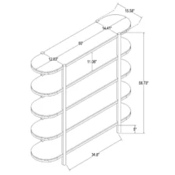 57" Portola Hills 5 Shelf Horizontal Bookcase - Threshold™ Designed With Studio McGee -Furniture Outlet Store GUEST b0ffd2cc a3d5 4cfa 8018 6df7d8fb0ee4