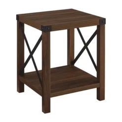Sophie Rustic Industrial X Frame Side Table - Saracina Home -Furniture Outlet Store GUEST b38fb952 0582 4a7b a09a bddaae21d7c2
