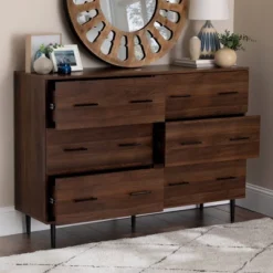 Higgins Modern Horizontal 6 Drawer Dresser - Saracina Home 20 Higgins Modern Horizontal 6 Drawer Dresser - Saracina Home -Furniture Outlet Store GUEST b51baecc 8022 4031 8aac a3ba997bb471