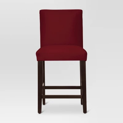 25" Velvet Parsons Counter Height Barstool Wood - Threshold™ 9 25" Velvet Parsons Counter Height Barstool Wood - Threshold™ - Image 9
