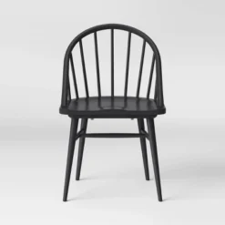 2pk Adwolf Rounded Spindle Dining Chairs Black - Threshold™ -Furniture Outlet Store GUEST b73366f6 2ccc 4621 929a 1dd8fc28ea92