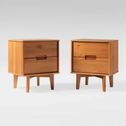 Mid-Century Modern Wood Nightstand - Saracina Home -Furniture Outlet Store GUEST ba155c5a 2d30 4a7d a041 aa93a2472c72