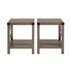 Set Of 2 Sophie Rustic Farmhouse X Frame Side Tables - Saracina Home 19 Set Of 2 Sophie Rustic Farmhouse X Frame Side Tables - Saracina Home -Furniture Outlet Store GUEST ba192e9c bdb3 4fbc b015 1e016932d4a2