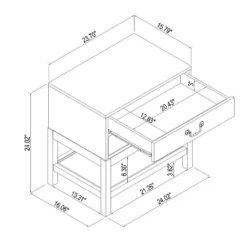 Elmira Nightstand Brown - Threshold™ Designed With Studio McGee -Furniture Outlet Store GUEST ba23a28f 8b95 42ea acce 9cc3df7af05f