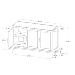 Warwick 3 Door Accent TV Stand For TVs Up To 59" - Threshold™ -Furniture Outlet Store GUEST ba5cd40d 7348 4de0 bac8 5ec1775d8cb4
