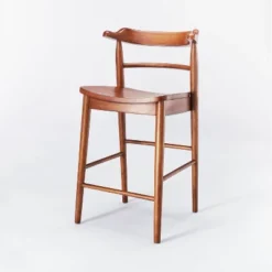Kaysville Curved Back Wood Counter Height Barstool - Threshold™ Designed With Studio McGee -Furniture Outlet Store GUEST baa82fbe ac12 4c2a 9ae3 99bba3e5e2ba