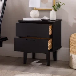 Mid-Century Modern Wood Nightstand - Saracina Home -Furniture Outlet Store GUEST bb8cd0af 9f2f 4c69 916e ce68660dee05