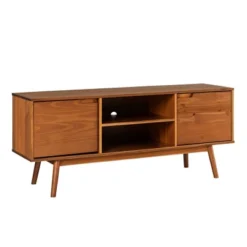 Solid Wood Mid-Century Modern TV Stand For TVs Up To 65" - Saracina Home -Furniture Outlet Store GUEST bcf10612 ab1c 44cb 835f 7b34eadc967d