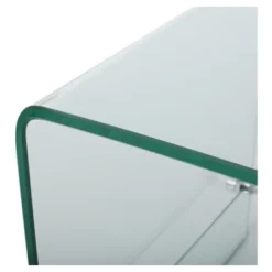 Ramona Console With Shelf TV Stand For TVs Up To 44" Clear - Christopher Knight Home -Furniture Outlet Store GUEST be9a6c18 ee65 44cf 8b00 273919cadff1