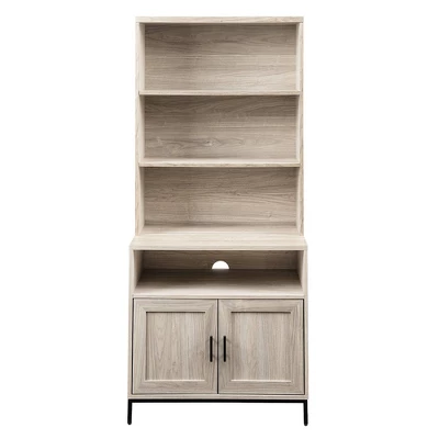 64.12" Orin Modern 2 Door Bookshelf Hutch - Saracina Home 2 64.12" Orin Modern 2 Door Bookshelf Hutch - Saracina Home - Image 2