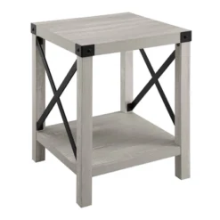 Sophie Rustic Industrial X Frame Side Table - Saracina Home -Furniture Outlet Store GUEST c1125711 7889 4b84 9fa5 0ca14c668343