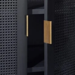 66" East Bluff Woven Cabinet Black - Threshold™ Designed With Studio McGee -Furniture Outlet Store GUEST c257520a eec7 407a b715 3ee6acc782cd