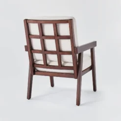 Grantsville Wood Frame Accent Chair With Grid Back - Threshold™ Designed With Studio McGee -Furniture Outlet Store GUEST c413361e a903 45e3 9f19 7ac166bd22f3