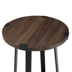Wrightson Urban Industrial Faux Wrap Leg Round Side Table - Saracina Home -Furniture Outlet Store GUEST c41cbcad b877 4c26 8488 d58db3aa6ec4