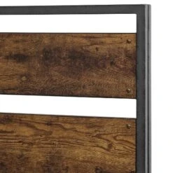 Queen Urban Chic Metal And Wood Plank Bed Brown - Saracina Home -Furniture Outlet Store GUEST c5d1297f 85aa 4822 af1e 1303eb054e5b