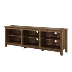 Transitional 6 Cubby Wood Open Storage Wood TV Stand For TVs Up To 80"- Saracina Home -Furniture Outlet Store GUEST c721382d 63e9 44f2 b465 86684712d38c