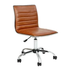 Emma And Oliver Low Back Designer Armless Ribbed Swivel Task Office Chair -Furniture Outlet Store GUEST c95919a7 6736 4923 9f6b 28502bad4e52