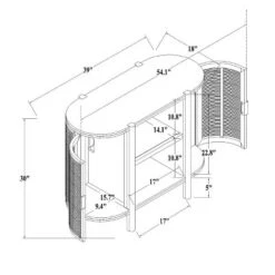 Portola Hills Caned Door Console With Shelves - Threshold™ Designed With Studio McGee -Furniture Outlet Store GUEST ca010533 3434 4baa 9362 bdbf17be2193