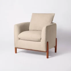 Elroy Faux Shearling Accent Chair With Wood Legs - Threshold™ Designed With Studio McGee 22 Elroy Faux Shearling Accent Chair With Wood Legs - Threshold™ Designed With Studio McGee -Furniture Outlet Store GUEST d2aaa7f2 8c06 44f1 abf1 b3fabc558dc9