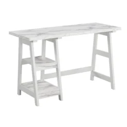 Designs2Go Trestle Desk With Shelves - Breighton Home -Furniture Outlet Store GUEST d501b696 da52 4e76 855b fce373e8d2ae