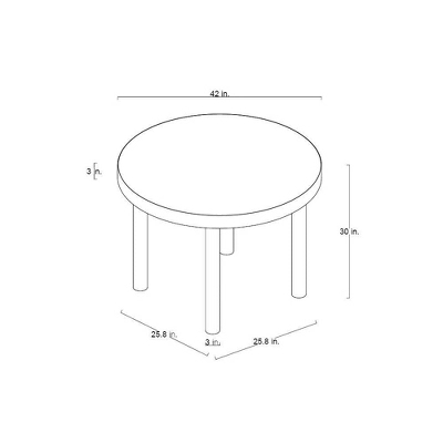 Northvale Round Wood Dining Table - Threshold™ Designed With Studio McGee 5 Northvale Round Wood Dining Table - Threshold™ Designed With Studio McGee - Image 5