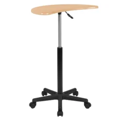 Emma And Oliver Sit To Stand Mobile Laptop Computer Desk - Portable Rolling Standing Desk -Furniture Outlet Store GUEST d843f938 a5aa 4936 a275 9a5c246b26d5