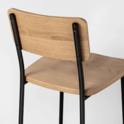 Wood & Steel Bar Stool - Natural/Black - Hearth & Hand™ With Magnolia 9 Wood & Steel Bar Stool - Natural/Black - Hearth & Hand™ With Magnolia -Furniture Outlet Store GUEST dd89e9f1 7a47 4584 b4ec a8a659027411