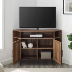 Atticus Modern Farmhouse 2 Door Corner TV Stand For TVs Up To 55" Rustic Oak - Saracina Home 16 Atticus Modern Farmhouse 2 Door Corner TV Stand For TVs Up To 55" Rustic Oak - Saracina Home -Furniture Outlet Store GUEST ddaa755e d260 41e3 9b45 b1bba75878ea