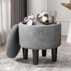 Costway Modern Accent Chair With Ottoman Armchair Barrel Sofa Chair With Footrest Grey 12 Costway Modern Accent Chair With Ottoman Armchair Barrel Sofa Chair With Footrest Grey -Furniture Outlet Store GUEST eb1fb0c7 75fa 4140 af2a e80c8f4cbdc0