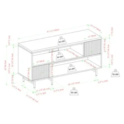 Modern Reeded Door Extendable TV Stand For TVs Up To 50" - Saracina Home 23 Modern Reeded Door Extendable TV Stand For TVs Up To 50" - Saracina Home -Furniture Outlet Store GUEST ed00bd4f d172 4e6a 8f8e 03cd201c95f3