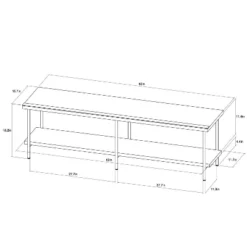 Wood And Metal TV Stand For TVs Up To 60" - Room Essentials™ 9 Wood And Metal TV Stand For TVs Up To 60" - Room Essentials™ -Furniture Outlet Store GUEST f2ab031b ee97 4ed0 a48d 1bc0bae2773f