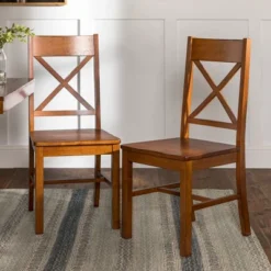 Set Of 2 Traditional Distressed Wood Dining Chairs - Saracina Home -Furniture Outlet Store GUEST f5098441 a476 42f8 bd14 7039d02a9ce1