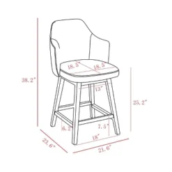 Kinston Swivel Curved Back Upholstered Counter Height Barstool - Threshold™ -Furniture Outlet Store GUEST f6337fc0 e348 447d 9f0e eeca9263a691
