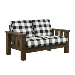 Jovie Gingham Rustic Loveseat - HOMES: Inside + Out 8 Jovie Gingham Rustic Loveseat - HOMES: Inside + Out -Furniture Outlet Store GUEST f87e61c3 1921 4258 978a 97d7b894f3c6