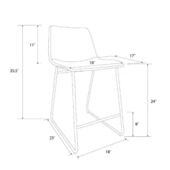 Bowden Faux Leather Counter Height Barstool - Threshold™ -Furniture Outlet Store GUEST fc17995b 497f 4a5a 958c c9c8bb9e68cc