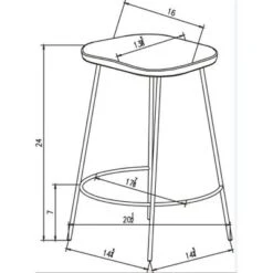Metal Base Counter Height Barstools With Wood Seat Brown - Threshold™ Designed With Studio McGee -Furniture Outlet Store GUEST fc6ba567 7d0a 4f6c a2d1 6fb42b1cfa64