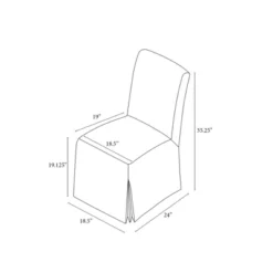 Canvas Slipcover Armless Dining Chair - Hearth & Hand™ With Magnolia -Furniture Outlet Store GUEST fc97354d 061e 4aac 9cad 1061314ab18c