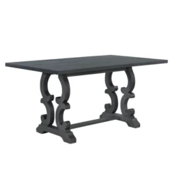 6 PCS Retro Dining Set With Unique-designed Table And Upholstered Chair-ModernLuxe 17 6 PCS Retro Dining Set With Unique-designed Table And Upholstered Chair-ModernLuxe -Furniture Outlet Store GUEST fe9eaee8 b05d 44ca b5ff b3dd9c5c3608