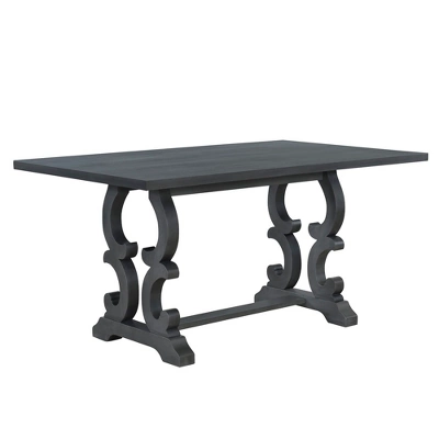 6 PCS Retro Dining Set With Unique-designed Table And Upholstered Chair-ModernLuxe 8 6 PCS Retro Dining Set With Unique-designed Table And Upholstered Chair-ModernLuxe - Image 8